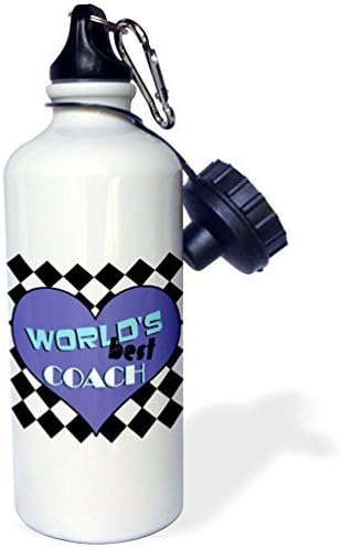 YuieKim Worlds Best Coach Sports Water Bottle - 20 Oz