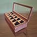 Personalized Watch Box, Handmade Watch Box for Men, Black Walnut Watch Case, Gift for Husband (8-10-12 Slots)
