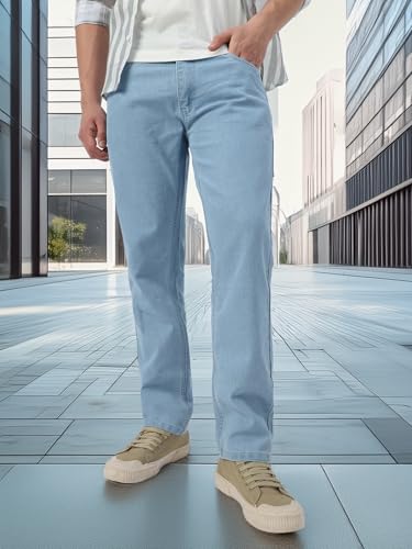 Image of NeoStreak Men's Regular Fit Washed Jeans Stretchable