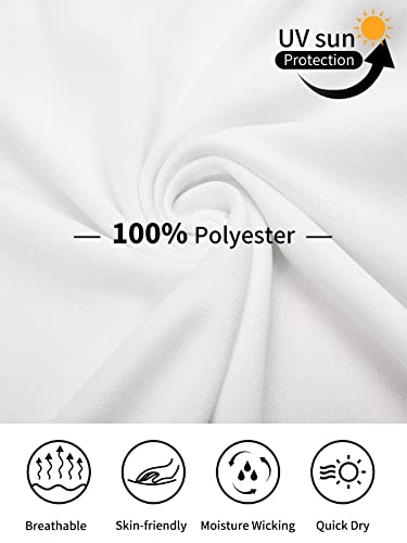 Marami Mens Polo Shirts Short Sleeve - Dry Fit Uv Protection Golf Polo T Shirts Moisture Wicking Athletic Running Outdoor Work Collared Shirts White Xl #TOP3