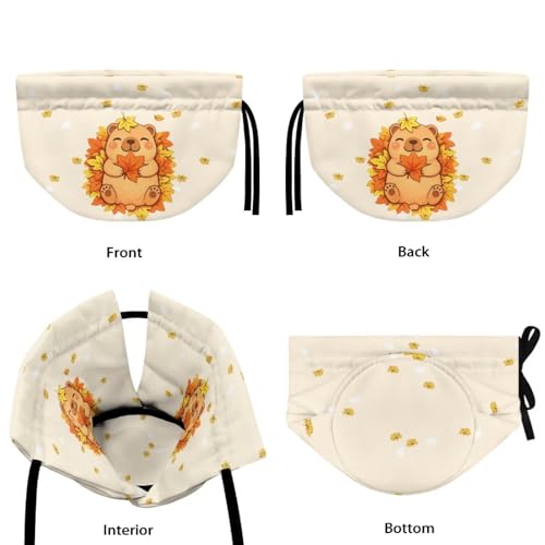 Image of Tea Cosy for Teapot Insulated Capybara Leaf Print Teapot Thermal Cover Insulated Tea Pots Cover for Breakfast Decorative Accessories for Dining Tables Coffee Tables