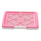 balacoo Training Dog Toilet Tray Small Flat Design for Easy Potty Training Material for Indoor Use Convenient Pet Accessory Macaron Pink