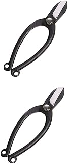 Housoutil 2 Pçs Tesoura De Poda Ikebana Tesoura De Poda De Planta Tesoura De Arranjo De Flor Preta De Aço Tesoura De Jardim Tesoura De Jardinagem Tesoura De Poda Tesoura De Jardim Catraca