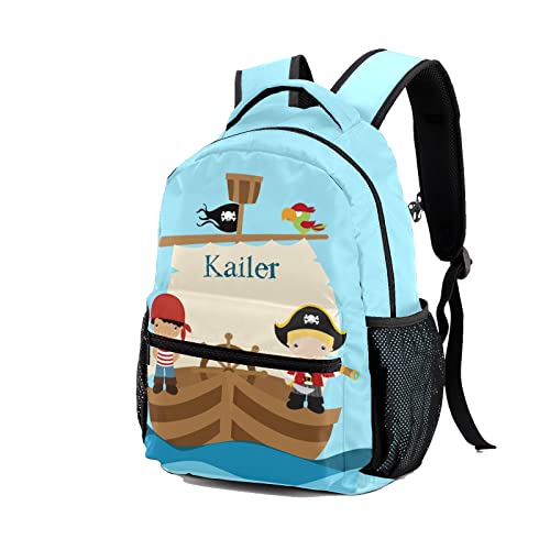 Pirate Boys Big Ship Personalized Kids School Backpack Custom for Boys Girls Primary Daypack Bookbag Travel Bag2