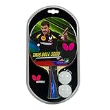 Butterfly Timo Boll Table Tennis Racket - 1 Ping Pong Paddle – 2 Ping Pong Balls - Sponge and Rubber Ping Pong Racket - 3 Grip Color and Sponge Thickness Models - ITTF Approved For Table Tennis Tournaments