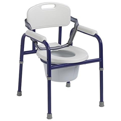 Wenzelite Drive Medical Pinniped Pediatric Commode, Blue Cover