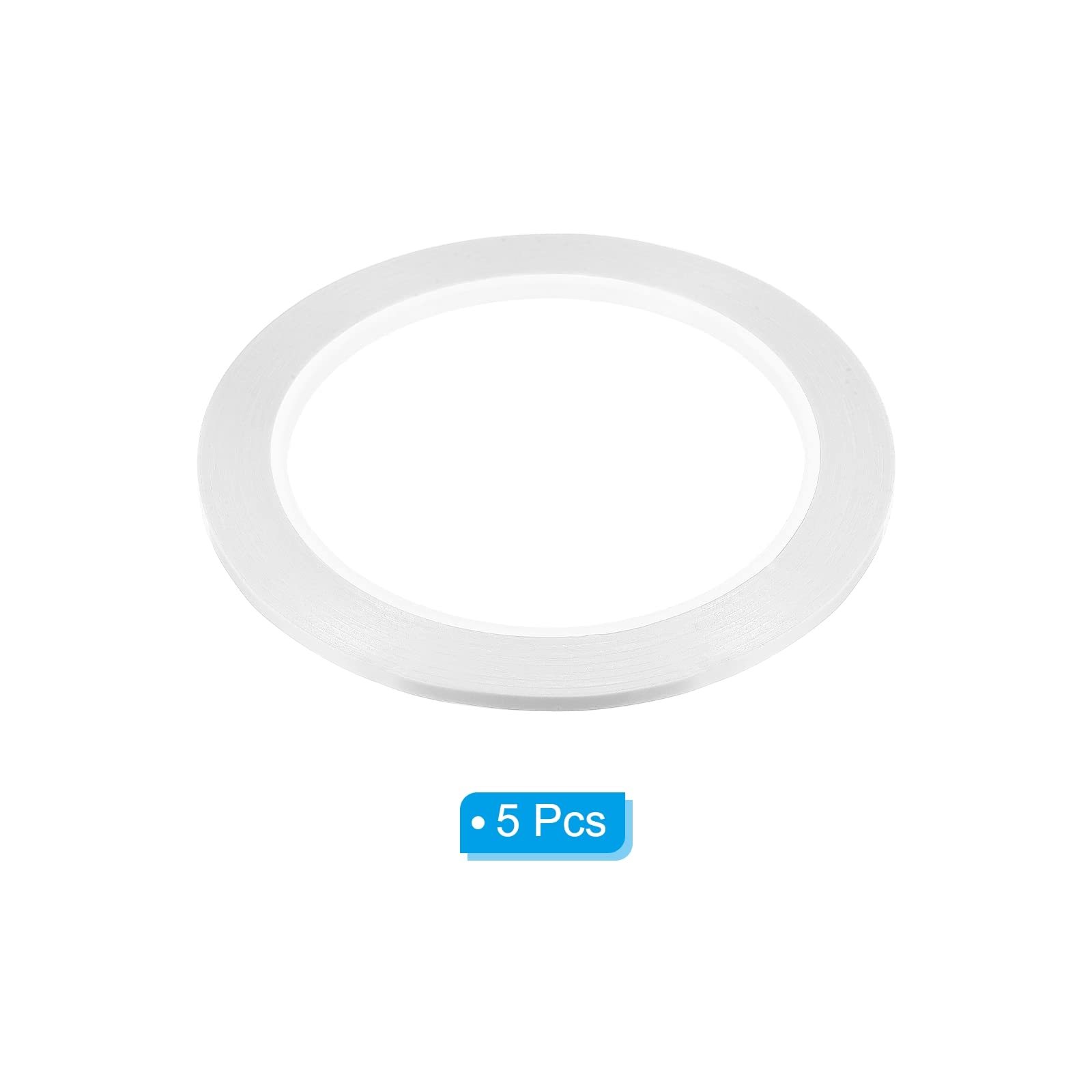 PATIKIL Whiteboard Tape 3mm X 66m, 5 Pack Thin Dry Erase Tape for Graphic Chart Marking DIY Art White - Image 3