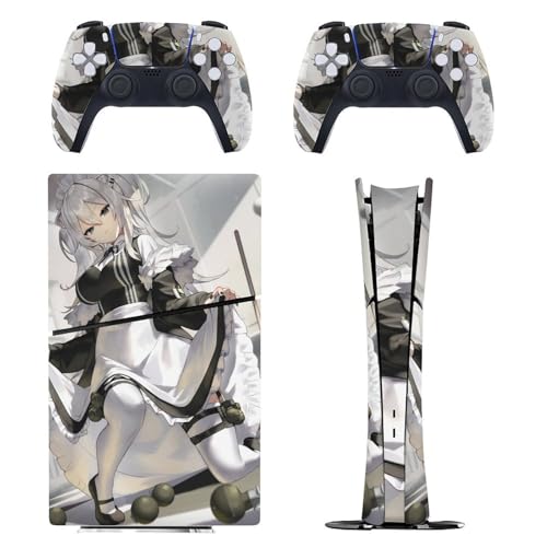 PS5 Slim �p �X�L���V�[�� �����A�j���� VTuber ������� �{�̂ƃQ�[���R���g���[���[�ɑΉ�����X�e�b�J�[ �y�����݌v �f�W�^���E�G�f�B�V������p�z ���^�X�L�� �{�̕ی� �X���� ���B�� �w��/��/����/�ق���h�~ ��G��/�U�M�ǂ� ���� 