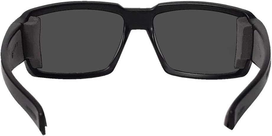 Boogie Bomb BG111 Matte Black Frame Smoke Polarized Safety Lens Gray Foam - Image 3