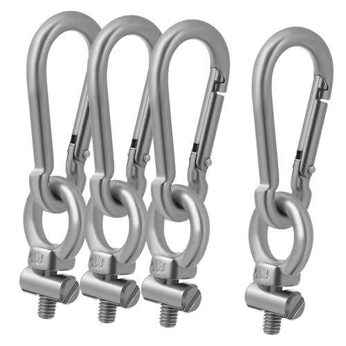 VANZACK Eye Hook Replacement 4 Sets Stainless Steel Eyelet Bolts Track Mount Eyelets for Rv Motorhome Awning