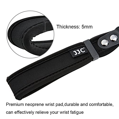 Image of JJC Soft Camera Hand Strap Wrist Strap for Canon Rebel T7 T6 T8i SL3 90D | for Canon 80D 70D RP M50 Nikon D3500 D750 Z5 Z6 Z7 Z8 Z50 Z30 Sony ZV-E1 A6000 A6100 A6400 A6700 A7 Fuji X-T5 X-T4 X-T30 X-E4