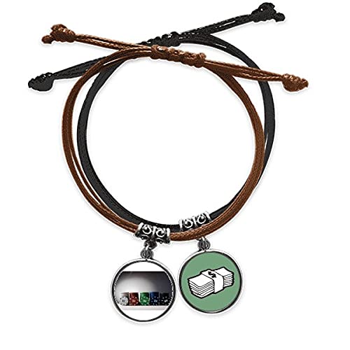 Pulsera de juegos de azar con cordon ajustable que soluciona la falta de amuletos de la suerte