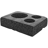 Hemobllo Becherhalter Tablett aus Stoßdämpfendem Material 3 fach Getränketräger für Kaffee Tee Softdrinks zum Mitnehmen für Gastronomie und Party Wiederverwendbar