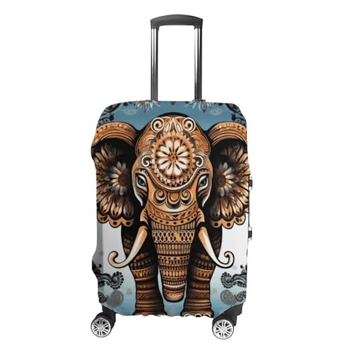 Carry on Luggage Cover Elephant Suitcase Covers for Luggages Tsa Approved Travel Luggage Sleeve Protector Elastic Suitcase Protector Anti-Scratch Washable Fits 19-30 Inch Case -M