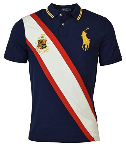 Polo Ralph Lauren Men's Classic-Fit Crest Logo Big Pony Polo Shirt - L - Newport Navy