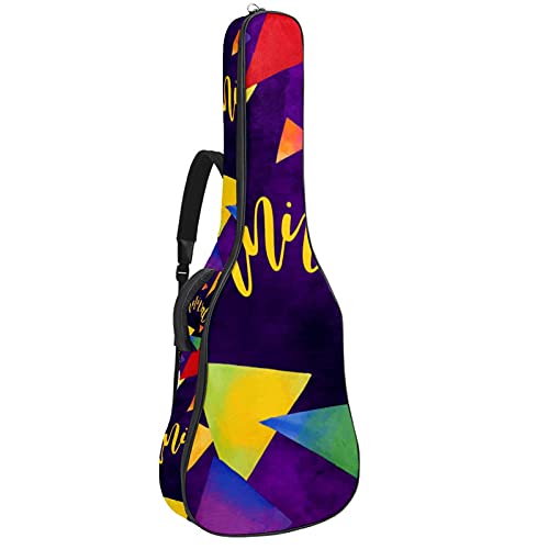Sac à dos pour guitare moins de 106,7 cm et basse avec bandoulière réglable folk