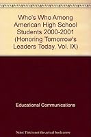 Who's Who Among American High School Students 2000-2001 1562442627 Book Cover