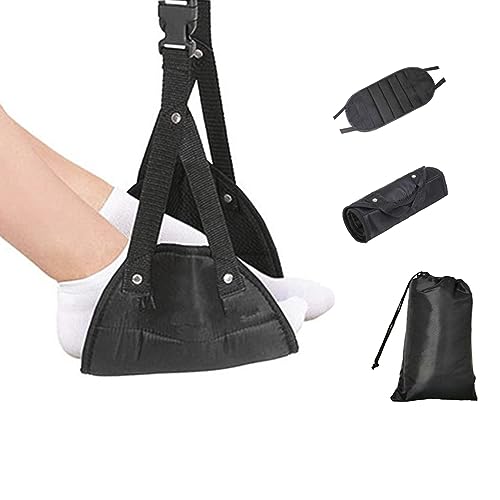 2 Flugzeug-Fußstützen Set - Höhenverstellbare Fußhocker Für Reisen & Büro