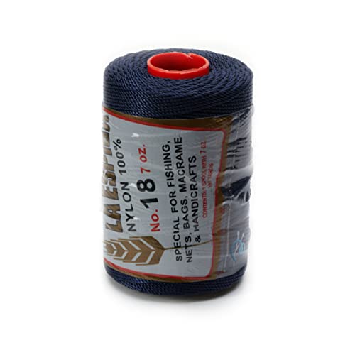 Image of Espiga No.18-100% Nylon Omega String Cord for Knitting and Crochet - 20 Navy