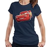cars dinoco lightning mcqueen toys Damen T-Shirt Disney Cars Lightning McQueen Smile Women\'s T-Shirt