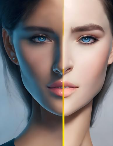 Toile visage femme Meechi poster mural pour habiller un mur vide sombre unique