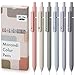 Mr. Pen - Retractable Fine Point Gel Pens, 6 Pack, Morandi Barrels, Fast Dry Black Ink, 0.5 mm Cute Aesthetic Pens for Journaling