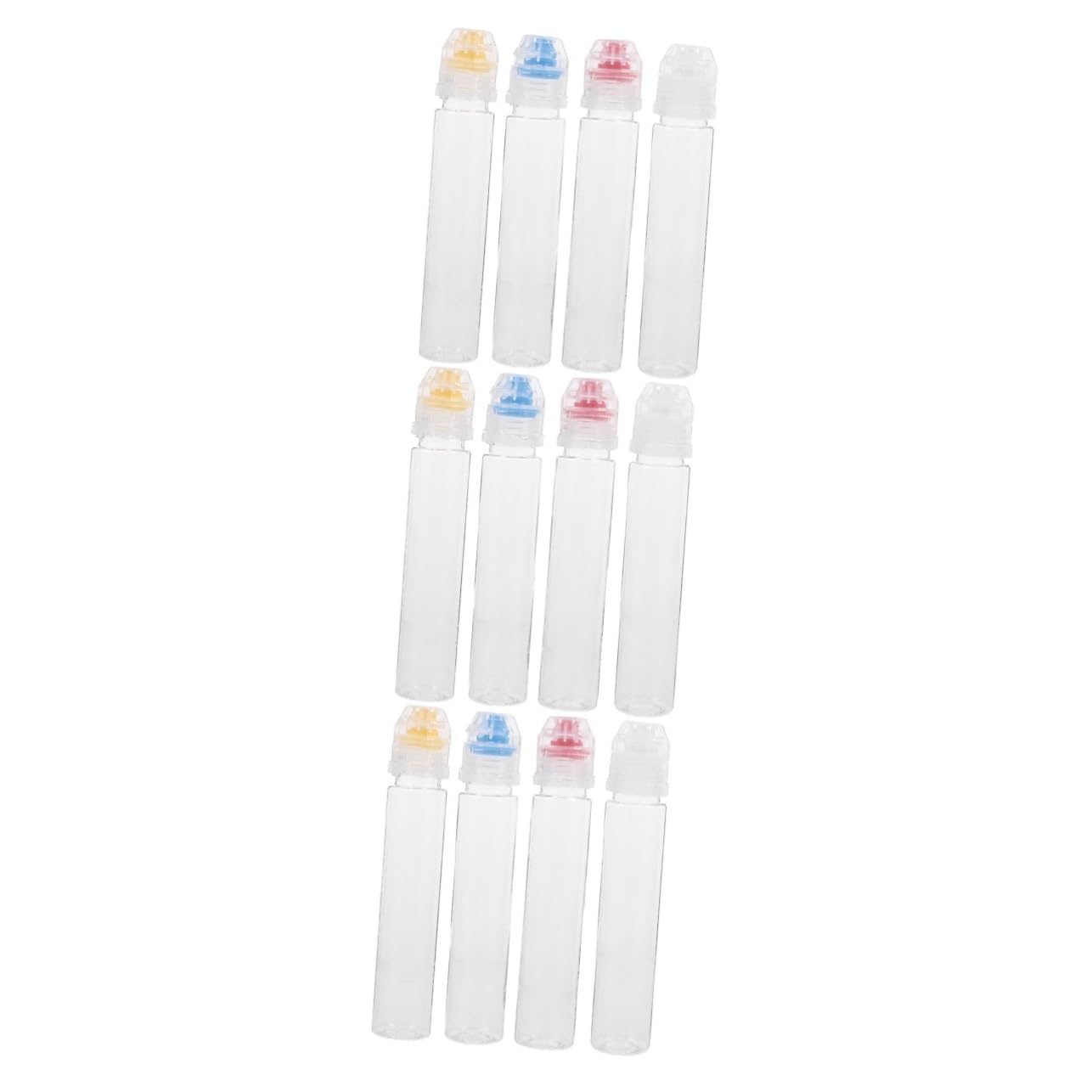 Botellas exprimibles compactas PRETYZOOM, dispensador transparente que evita goteos en cocina