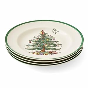Spode Christmas Tree Speiseteller-Set, 4-teilig