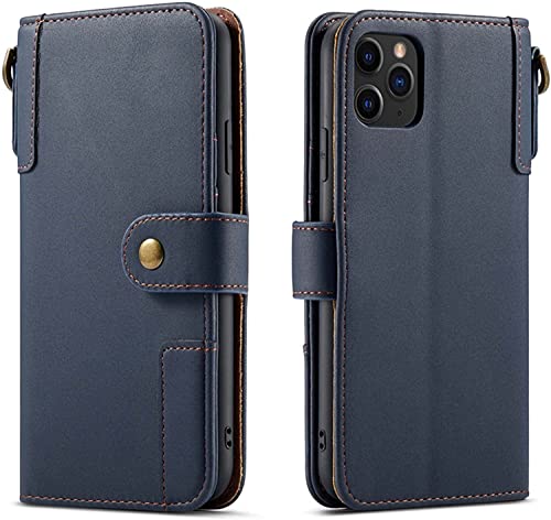 Étui portefeuille iPhone 13 Pro bleu : idéal pour voyager léger au quotidien