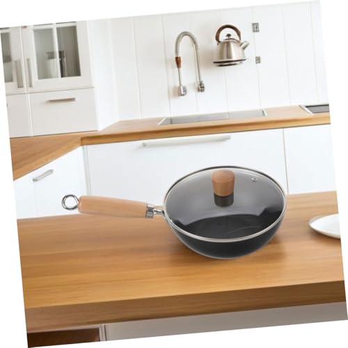 Wok de hierro fundido KICHOUSE con tapa miniatura 5