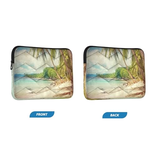 Funda para laptop con diseño de palmeras para 13-14 pulgadas miniatura 2