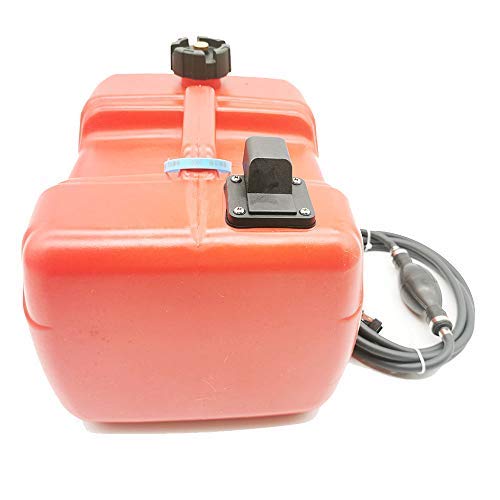 3 Gallon Portable Boat Outboard Motor Fuel Tank With 3/8" Gas Hose Pump For Yamaha Mercury Outboard Engine #TOP1