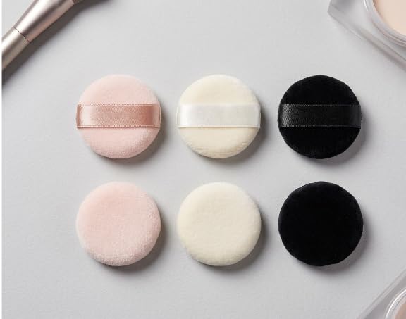 London fairy Mini round 6pcs Finger Powder Puff, Reusable Small Wet & Dry Use Makeup Puff, Soft Mini Setting Powder Puffs for Loose, Foundation, Concealer, Eye Shadow, Beauty Makeup Tools L-17-image-30