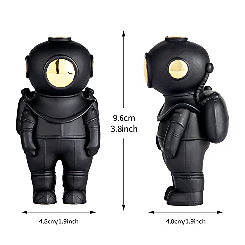 Small Diver Statue Sculpture Home Accessories Art Figurine Model For Table,Shelf,Gifts And Car Decorations (Black) #TOP1