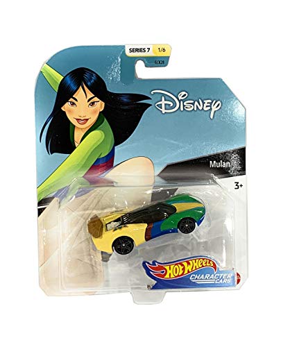 Hot Wheels Disnery Pixar Character Cars Series 7-1/64 Scale Mulan Vehicle(1/6)