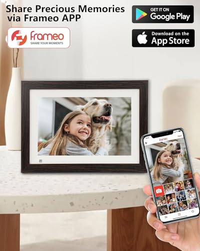 Maezoe DF-01 Wooden Digital Picture Frame With 32Gb Memory, 10.1 Inch 1280X800 Ips Hd Touch Screen, Auto-Rotate, Motion Sensor thumb #4