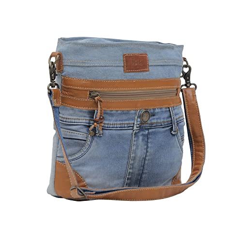 Myra Bag Western Leather Shoulder Bag for Women - Upcycled Canvas Crossbody Bag Janesa2