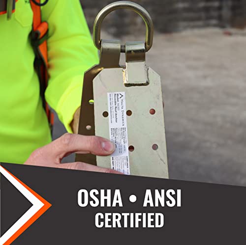 Malta Dynamics Reusable Roof Anchor With Included Fasteners, Easy To Install For Roof Safety, Osha/Ansi Compliant, Butterfly Anchor Point #TOP5