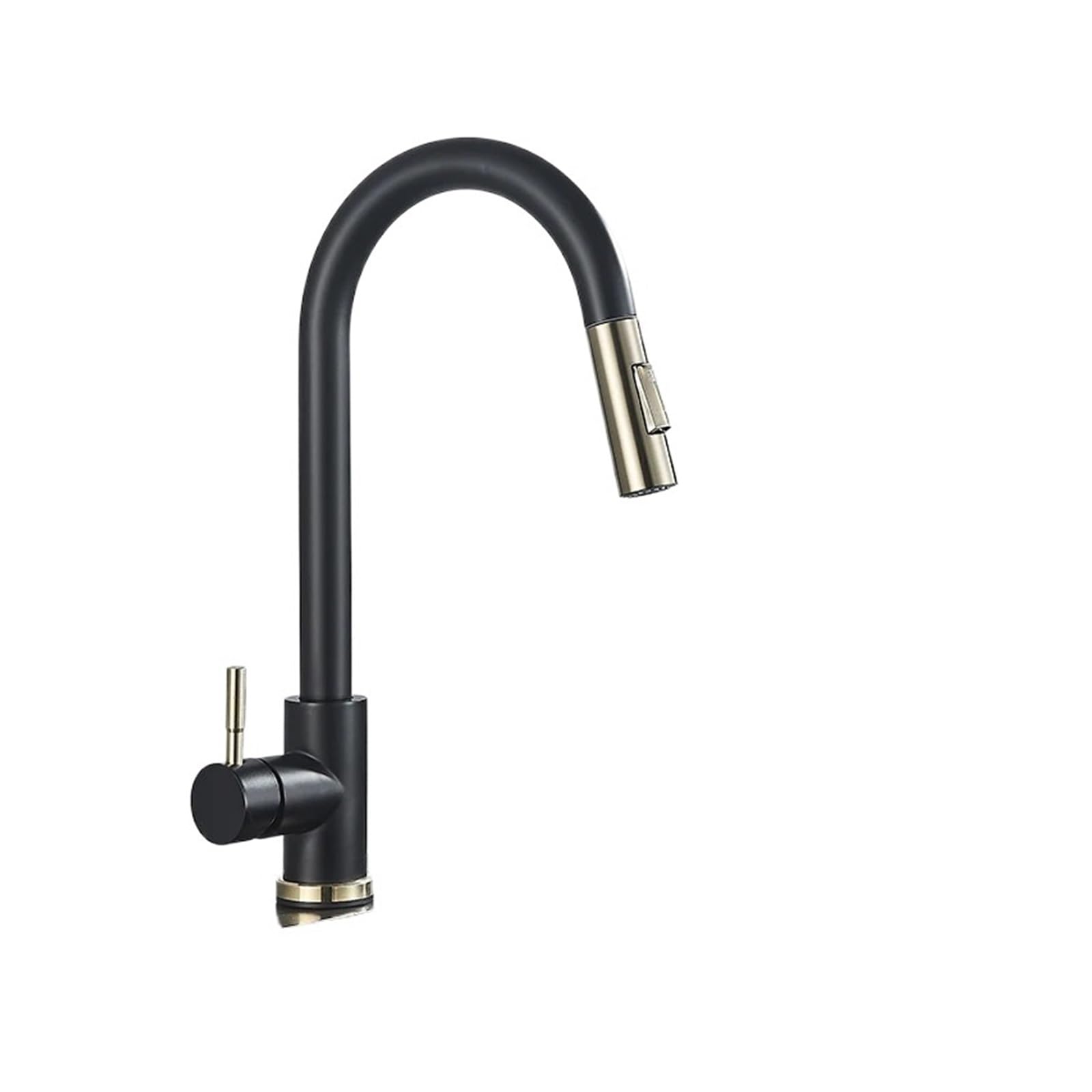 Robinet de cuisine avec pulvérisateur à tirette rotatif et jet double pour évier moderne