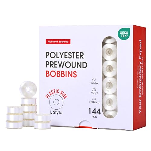 Hilos para bordado bobinas preenrolladas 144 pcs 110 yd miniatura 1