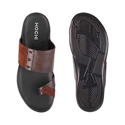 Image of Mochi Mens Leather Slippers