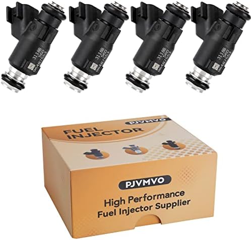 96487553 High Performance Fuel Injectors,Compatible w/Chevy Aveo Aveo5 1.6L 2007 2008, |OE Part| | 4 Holes | | Set of 4 |, Replace# FJ1023, 12609749