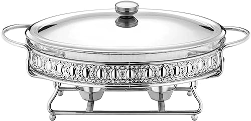 Chauffe-buffet de fête doré pour garder vos dîners chauds avec élégance