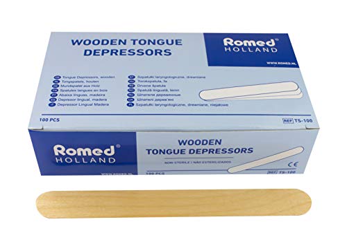 Spatule en bois de qualité médicale Romed pour application et examen