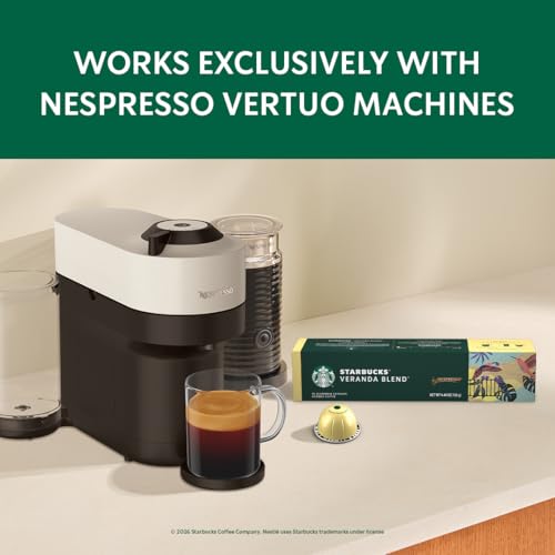 Image of Starbucks by Nespresso Vertuo, Veranda Blend, Blonde Roast Coffee, 30-count Coffee Pods, Brews 7.8 oz.