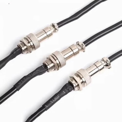 1 Juego de Enchufe de Aviación GX16, Accesorios de Audio Y Vídeo Conectores Adaptadores Enchufe 2 Pines Tipo Tornillo Conector de Cable de Aviación de Metal Macho Hembra - imagen 6