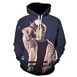 KPOP BTS Sudaderas con Capucha Unisex Patrón de Personaje de Dibujos Animados Jersey de Manga Larga Jin Suga J-Hope RM Jimin V Jung Kook for fanáticos (Color : E1, Size : XXL)