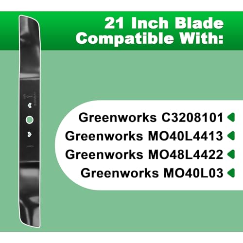 Wadoy 21 Inch Mower Blade Compatible with Greenworks 21 Inch Mower by Wadoy - Used condition - Image 2