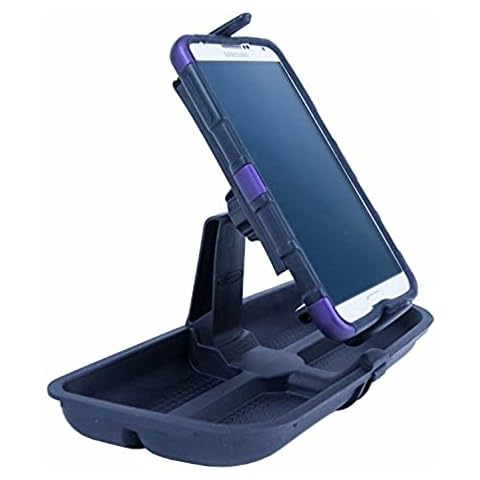 Daystar, Jeep JK Wrangler Upper Dash Panel with holder for Large I Phone and I Phone Plus; Mini Pad; Cradle; Black, fits 2011 to 2017 2/4WD, KJ71057BK and KJ71047BK Cover