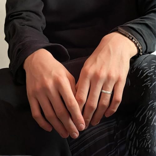 Image of Wedding Band 14K /10K Solid Gold 4mm Comfort Fit Plain Ring Men Women